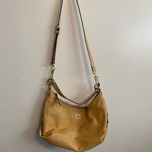 Coach. Coach Madison Hailey. Apricot color leather purse.
